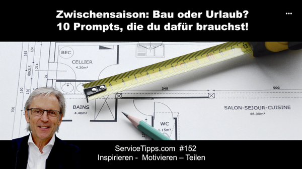 10 Prompts für Bau und Freizeit  / 10 prompts for construction and leisure   #B152