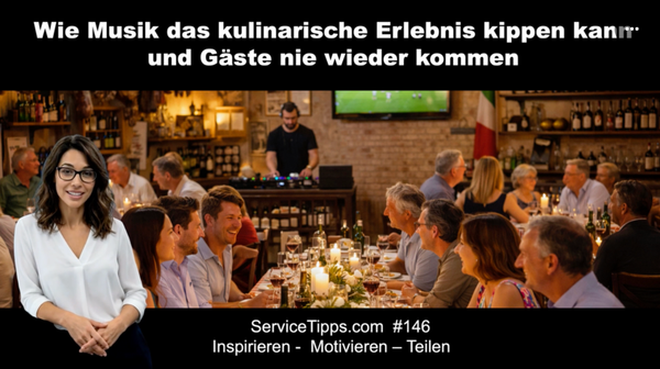 Sound ist Teil der Serviceleistung / Sound is part of the service experience.  #B146