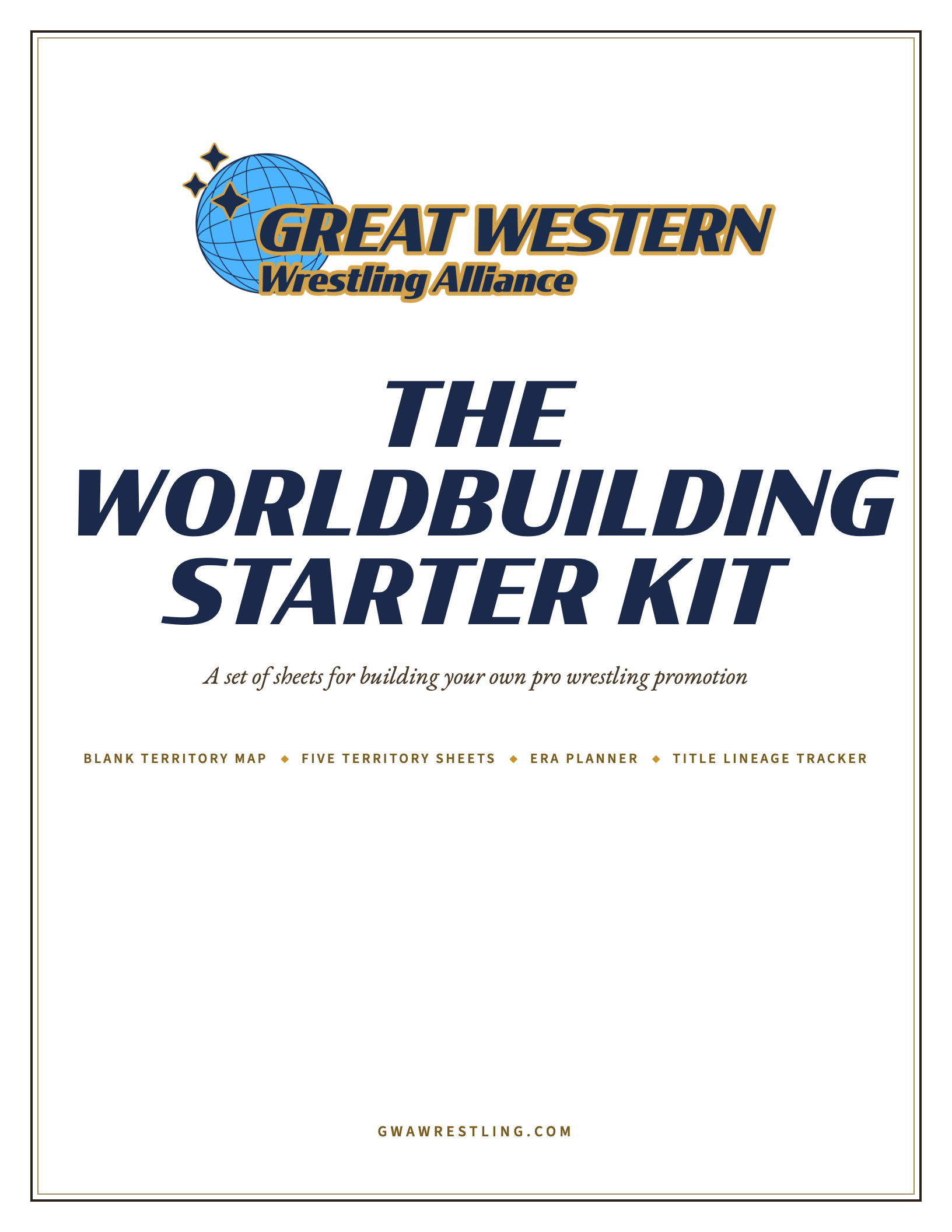 Cover of the GWA Worldbuilding Starter Kit