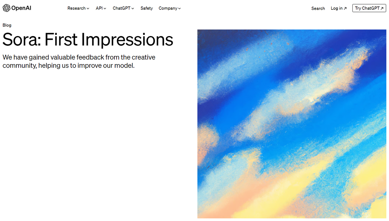 OpenAI 소라 영상 아티스트가 만든 영상과 소라 모델의 작동 원리