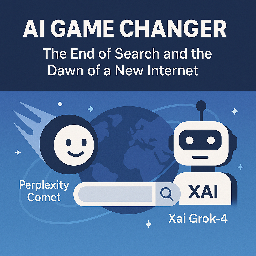AI 게임 체인저: Perplexity Comet과 Grok-4가 촉발한 검색의 종말과 새로운 인터넷의 서막