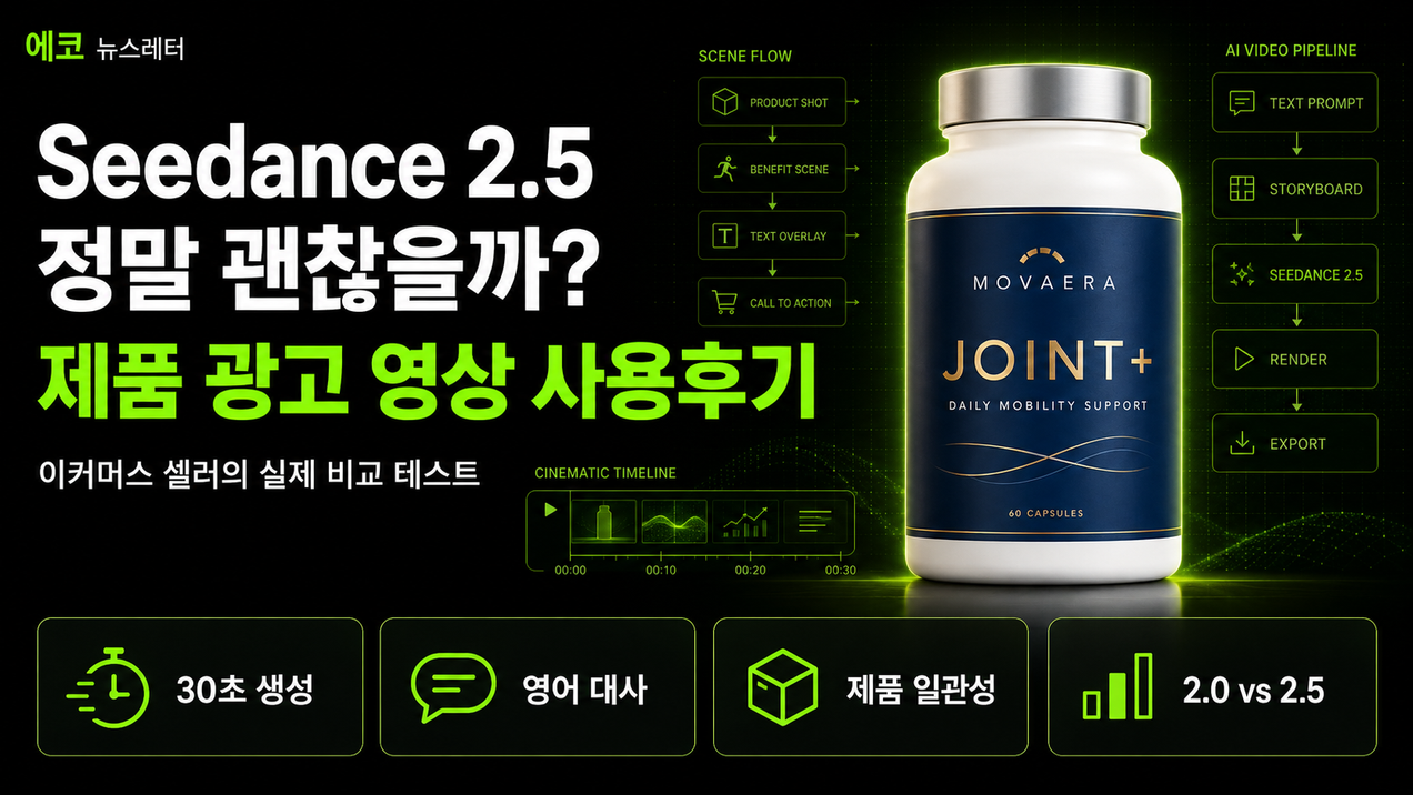Seedance 2.5 정말 괜찮을까? 제품 광고 영상 사용후기!