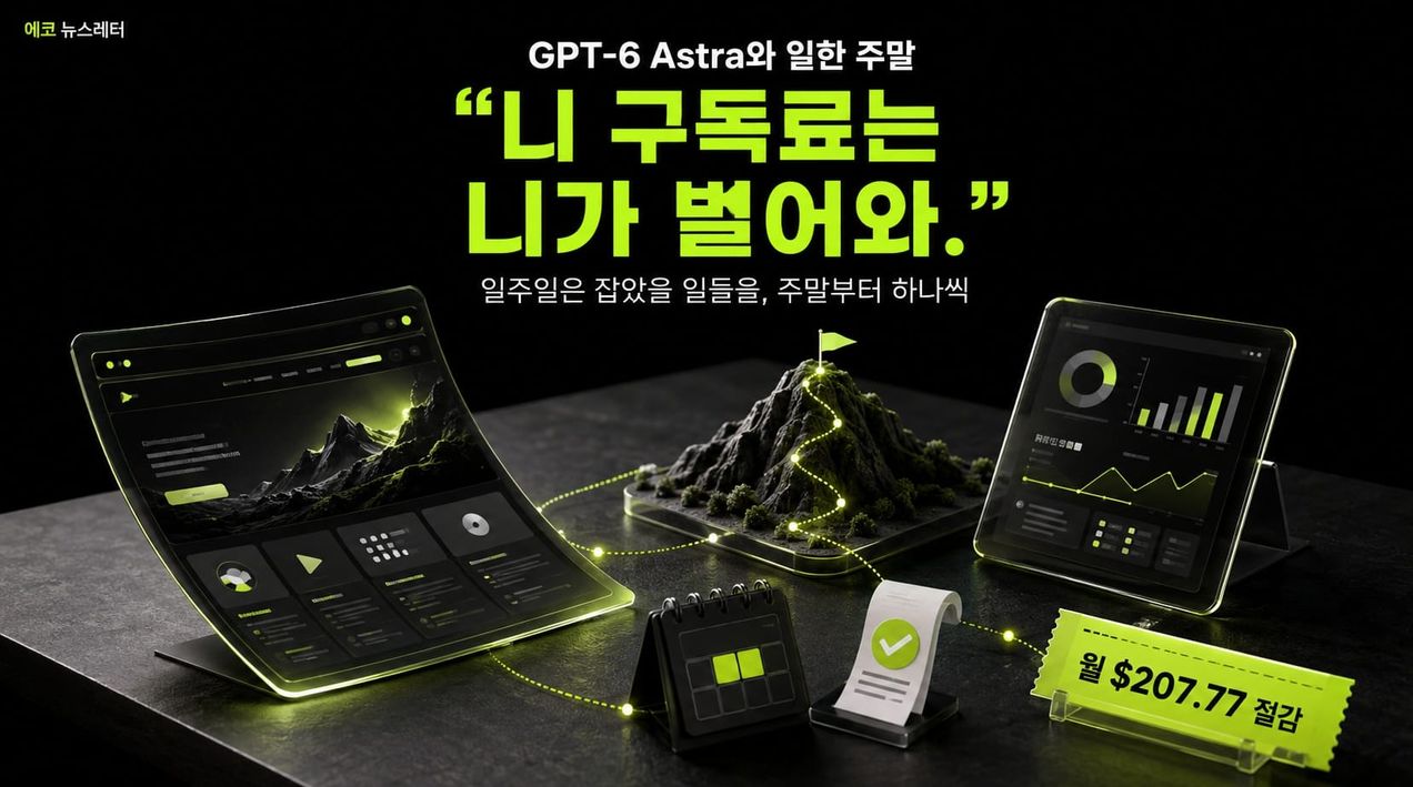 “니 구독료는 니가 벌어와.” GPT-6 Astra와 일한 주말
