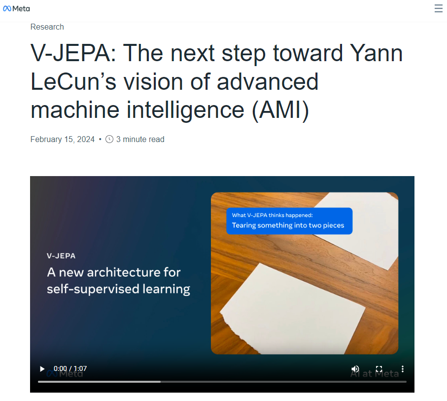 메타 얀 르쿤 "AGI 도약 아키텍처 '제파(JEPA)' 개발 중" 트랜스포머와 제파의 차이점