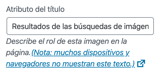 Como poner las palabras claves en la propiedad Título de las imágenes en WordPress Como poner las palabras claves en la propiedad Título de las imágenes en WordPress