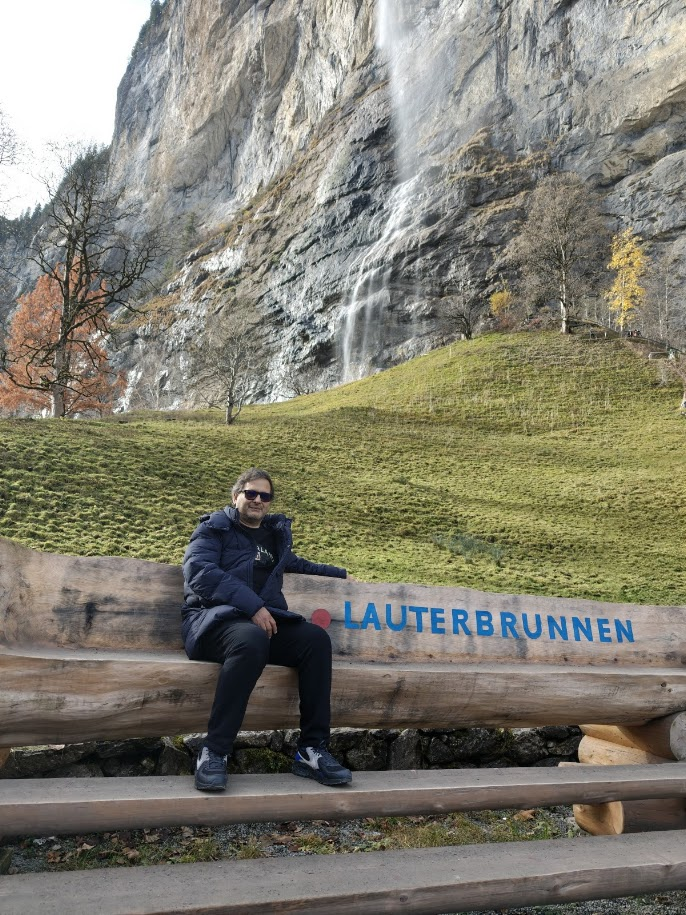 La famosa cascada de Lauterbrunnen