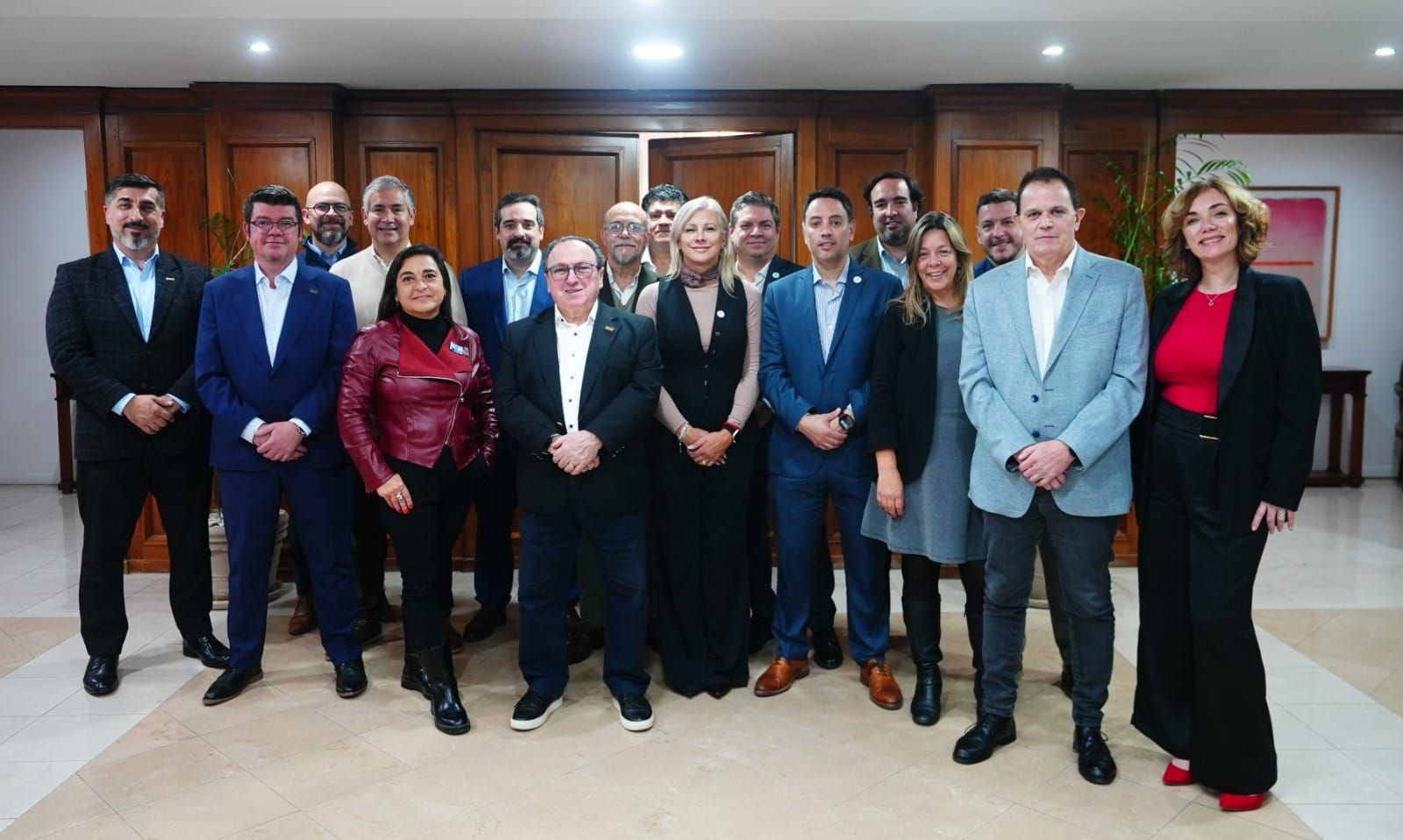 Equipo directivo de Osdepym en la celebración de su 55° aniversario