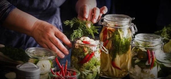 Comida fermentada y la salud de los intestinos.