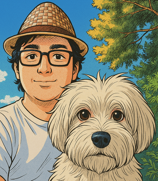 Imagen Ghibli generada con ChatGPT a partir de un autoretrato.