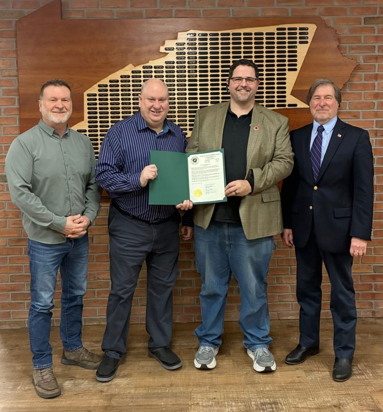 County approves engineering contract for Jacks Creek Bridge; Red Cross Month proclaimed