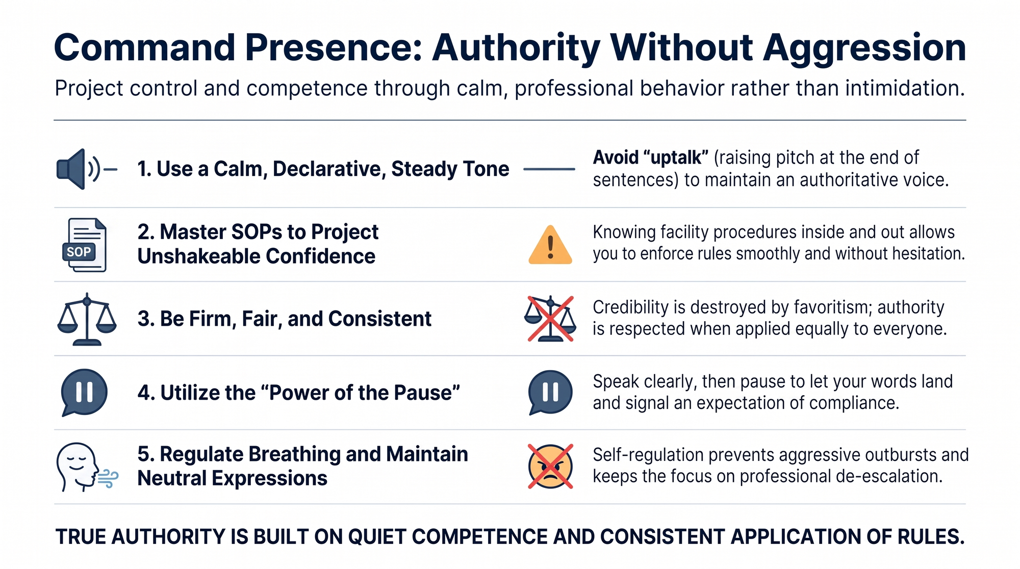 Command Presence Projecting Authority Without Aggression @GuardTrainingTN