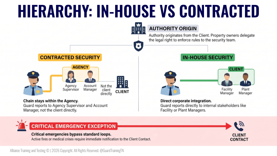 HIERARCHY IN-HOUSE VS CONTRACTED