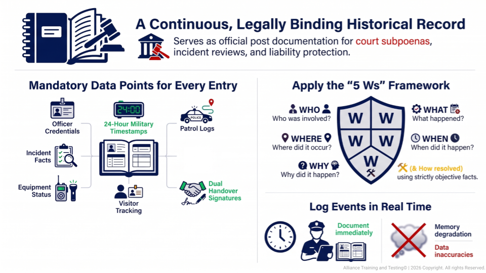 Legally Binding Logbook Guidelines