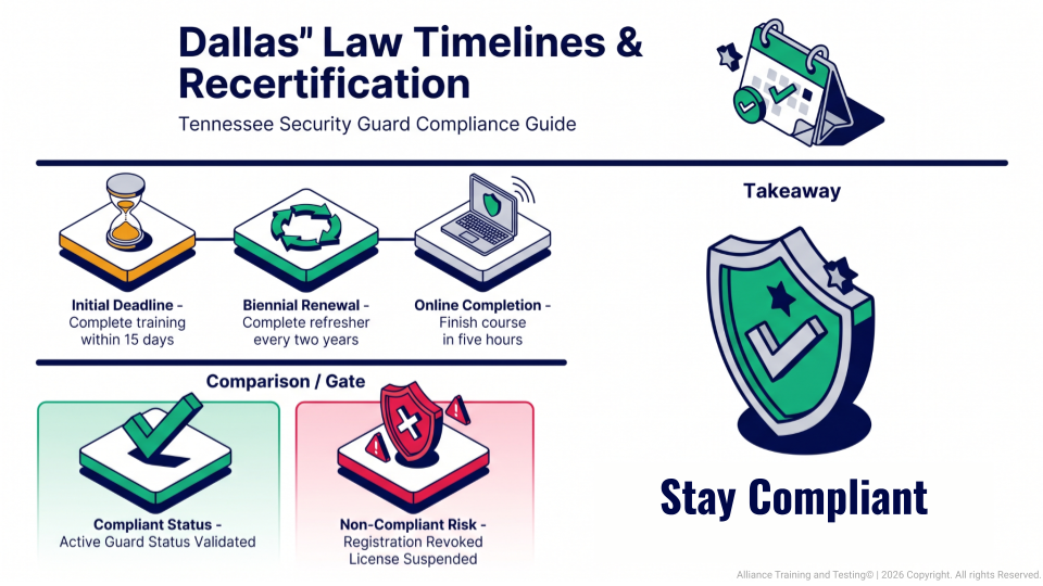 Timelines and Recertification