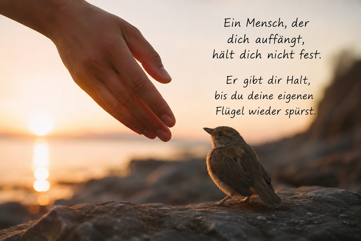 Menschen, die mich auffangen, ohne mich festzuhalten