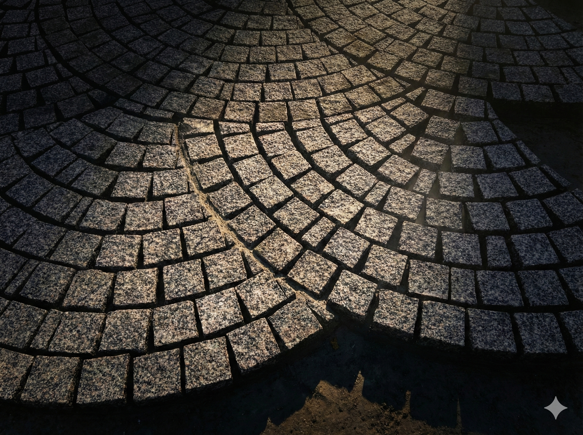 Detalle de textura del pavimento de piedra 