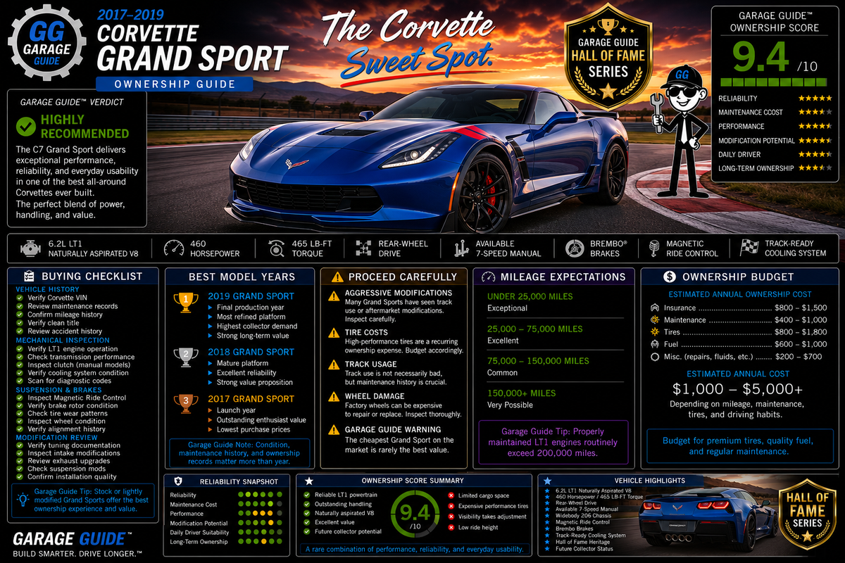 2017–2019 Chevrolet Corvette Grand Sport Ownership Guide
