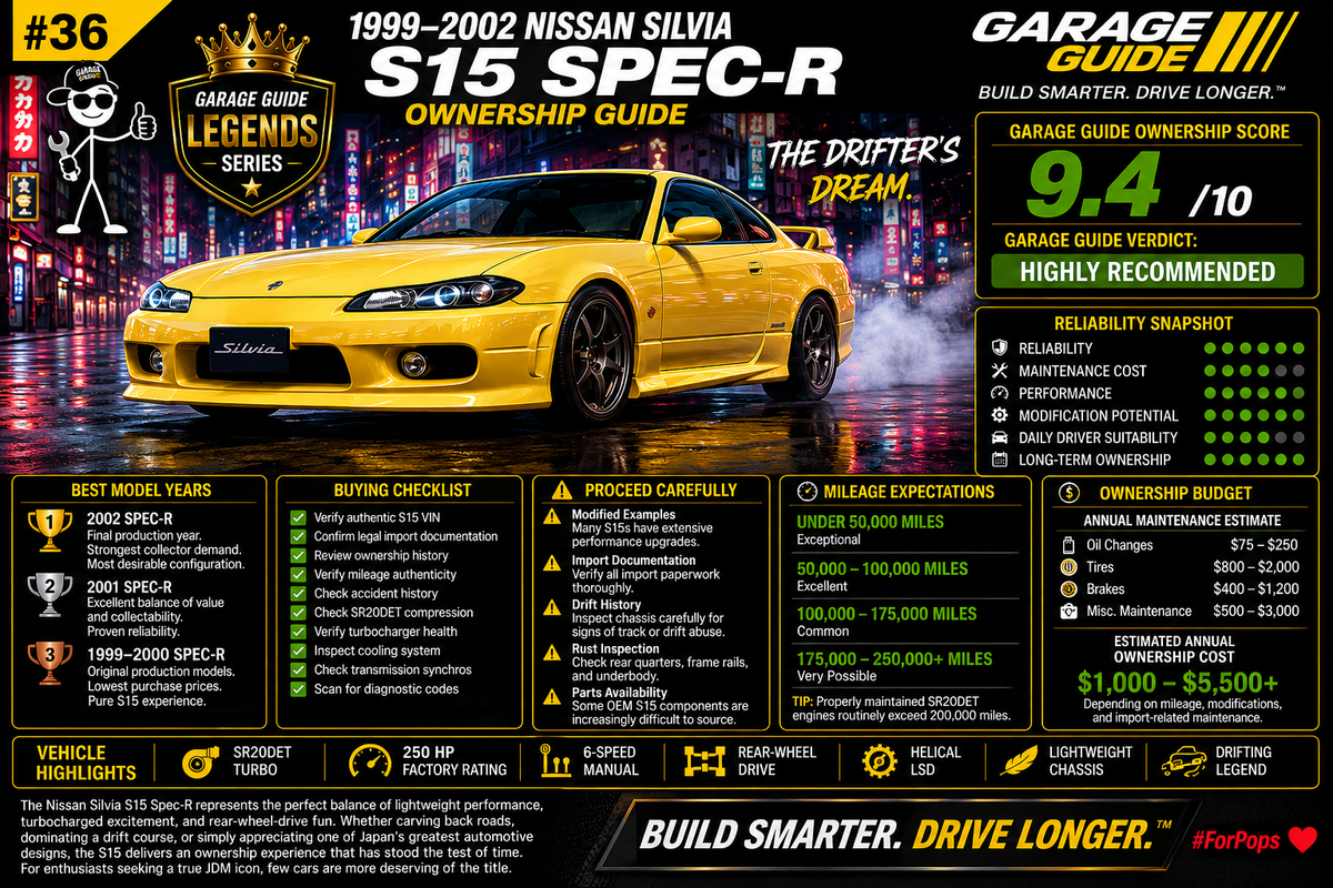 1999–2002 Nissan Silvia S15 Spec-R Ownership Guide