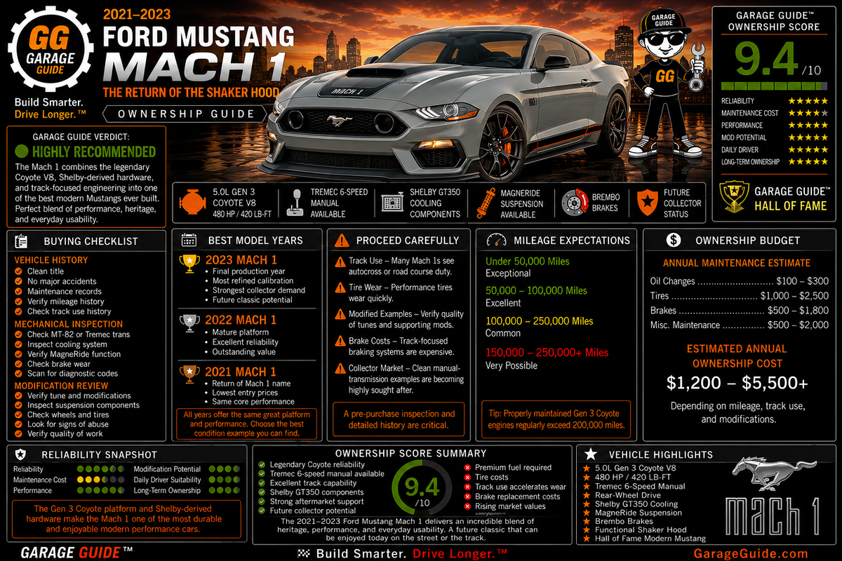 2021–2023 Ford Mustang Mach 1 Ownership Guide