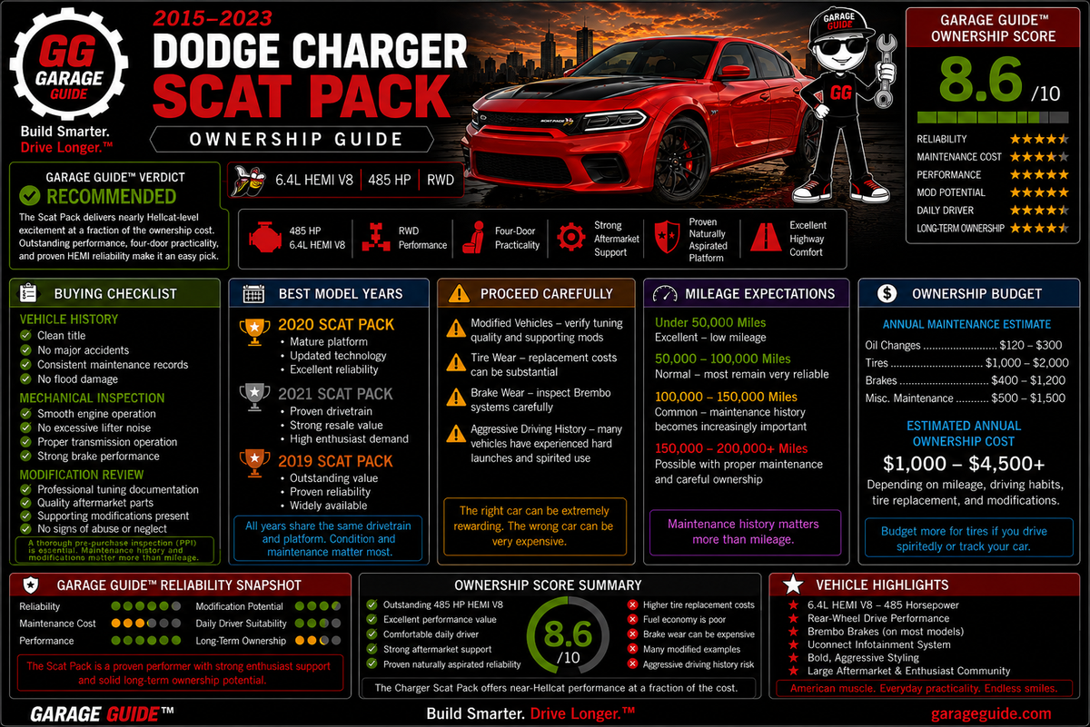 2015–2023 Dodge Charger Scat Pack Ownership Guide
