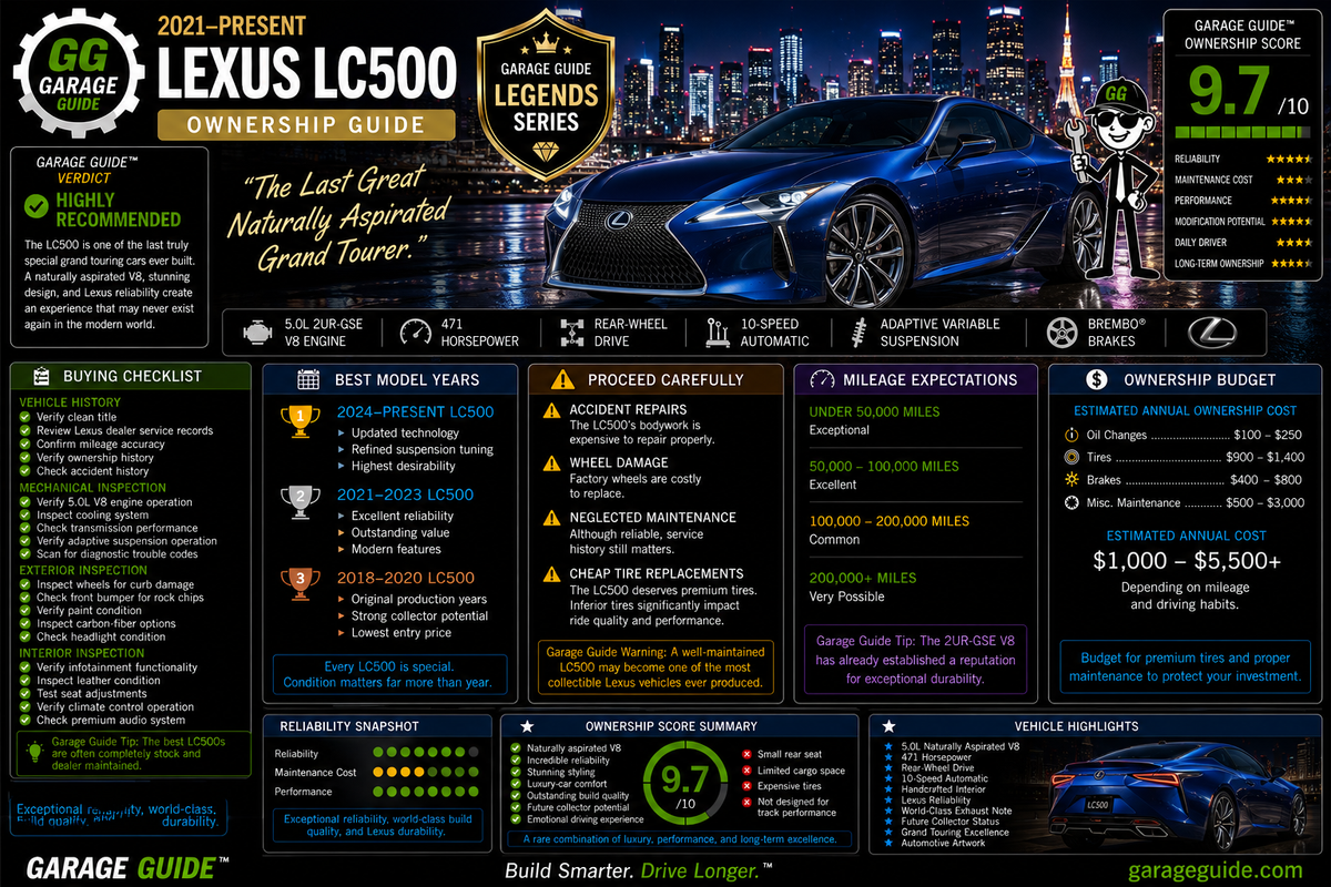 2021–Present Lexus LC500 Ownership Guide