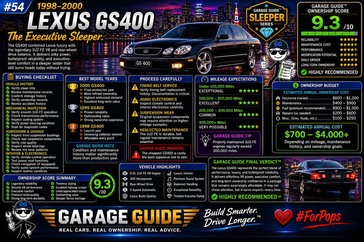 1998–2000 Lexus GS400 Ownership Guide