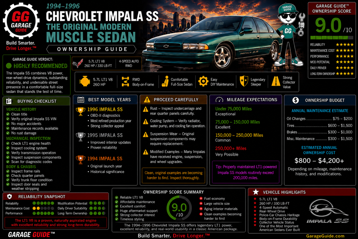 1994–1996 Chevrolet Impala SS Ownership Guide