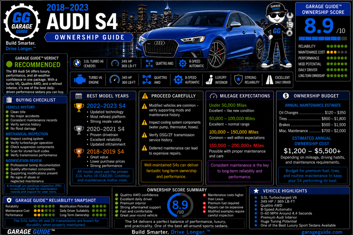 2018–2023 Audi S4 Ownership Guide