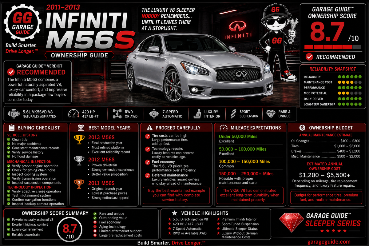 💎 2011–2013 Infiniti M56S Ownership Guide (Bonus)