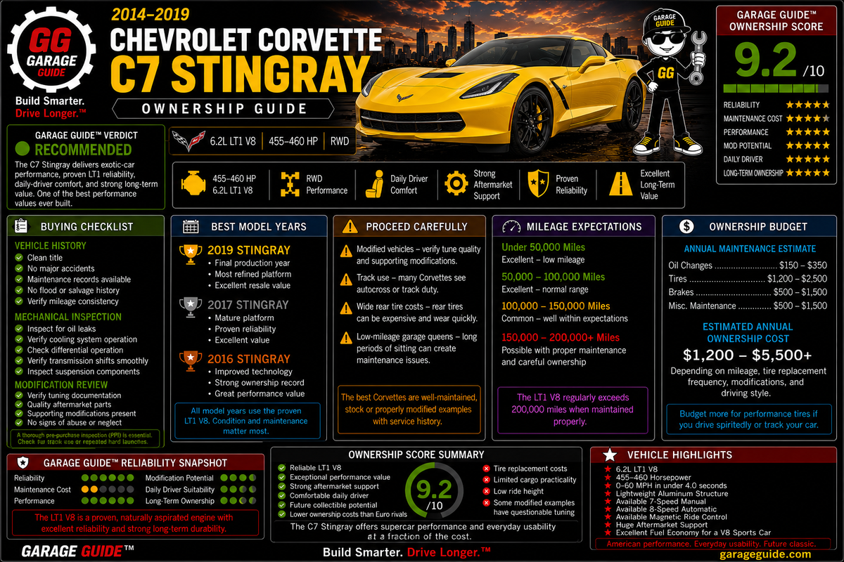 2014–2019 Chevrolet Corvette C7 Stingray Ownership Guide