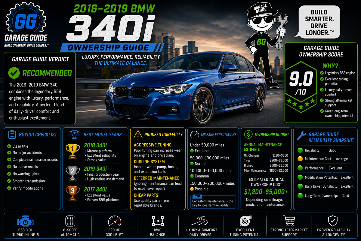 2016–2019 BMW 340i Ownership Guide