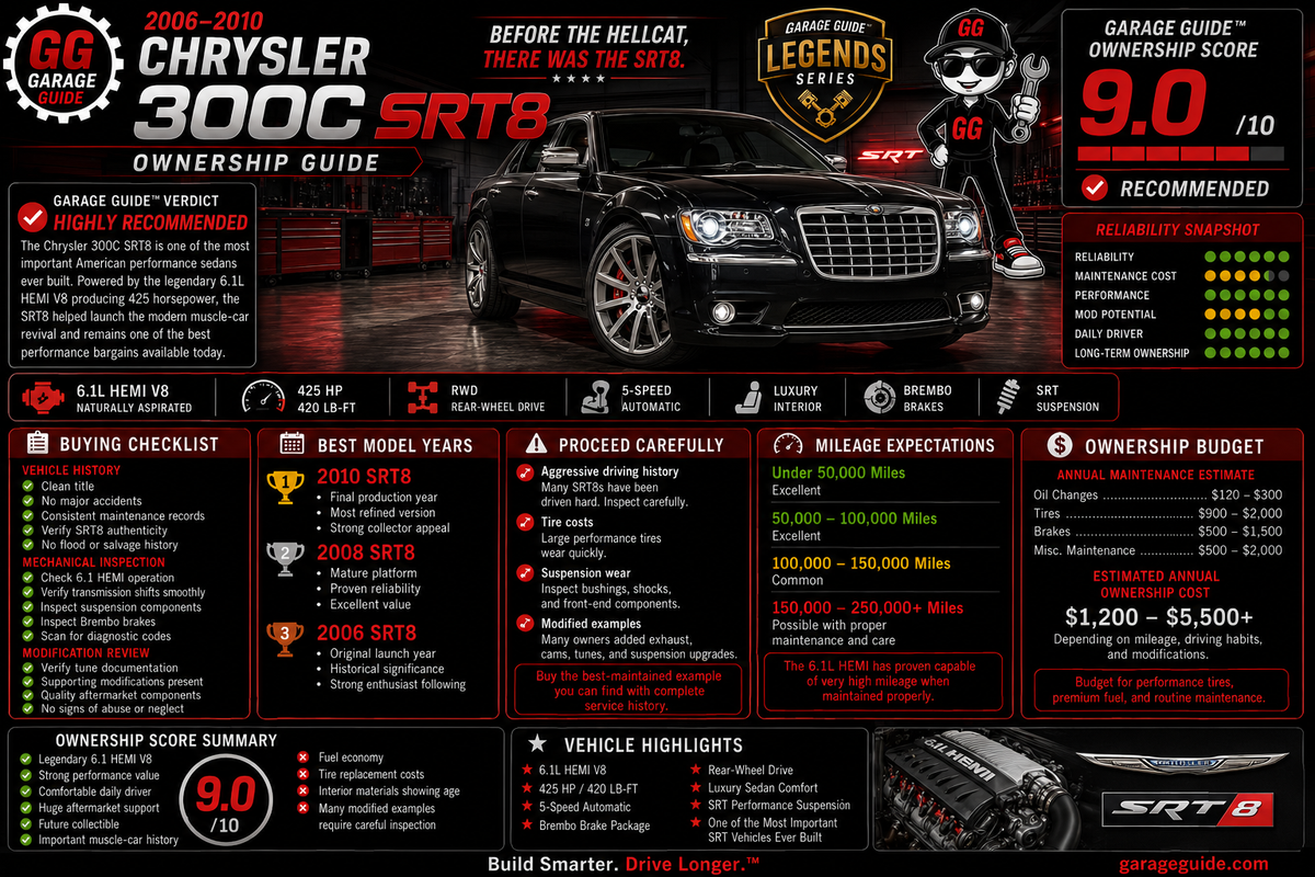 🔥 2006–2010 Chrysler 300C SRT8 Ownership Guide (Bonus)