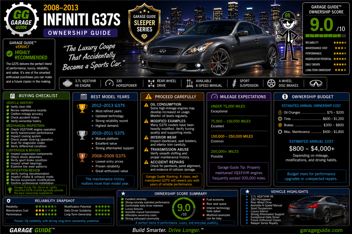 2008–2013 Infiniti G37S Ownership Guide