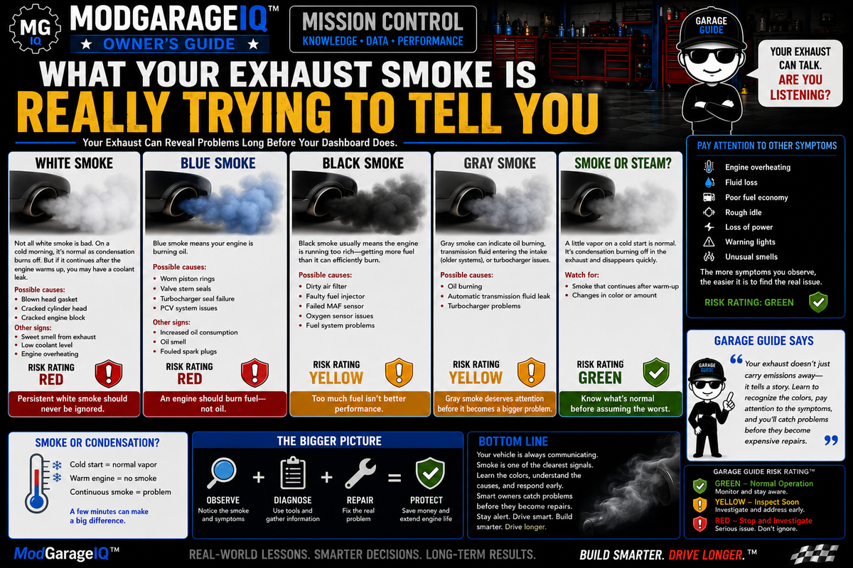 What Your Exhaust Smoke Is Really Trying To Tell You