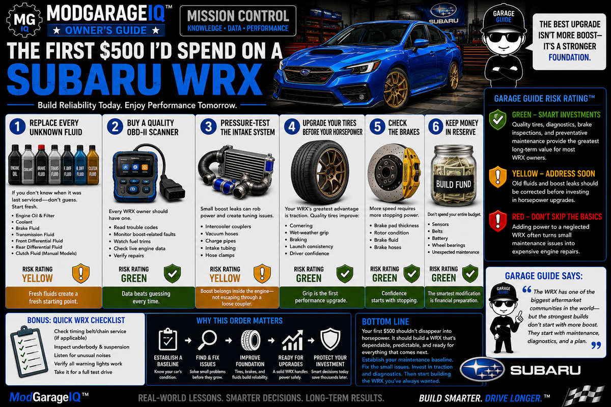 The First $500 I’d Spend On A Subaru WRX