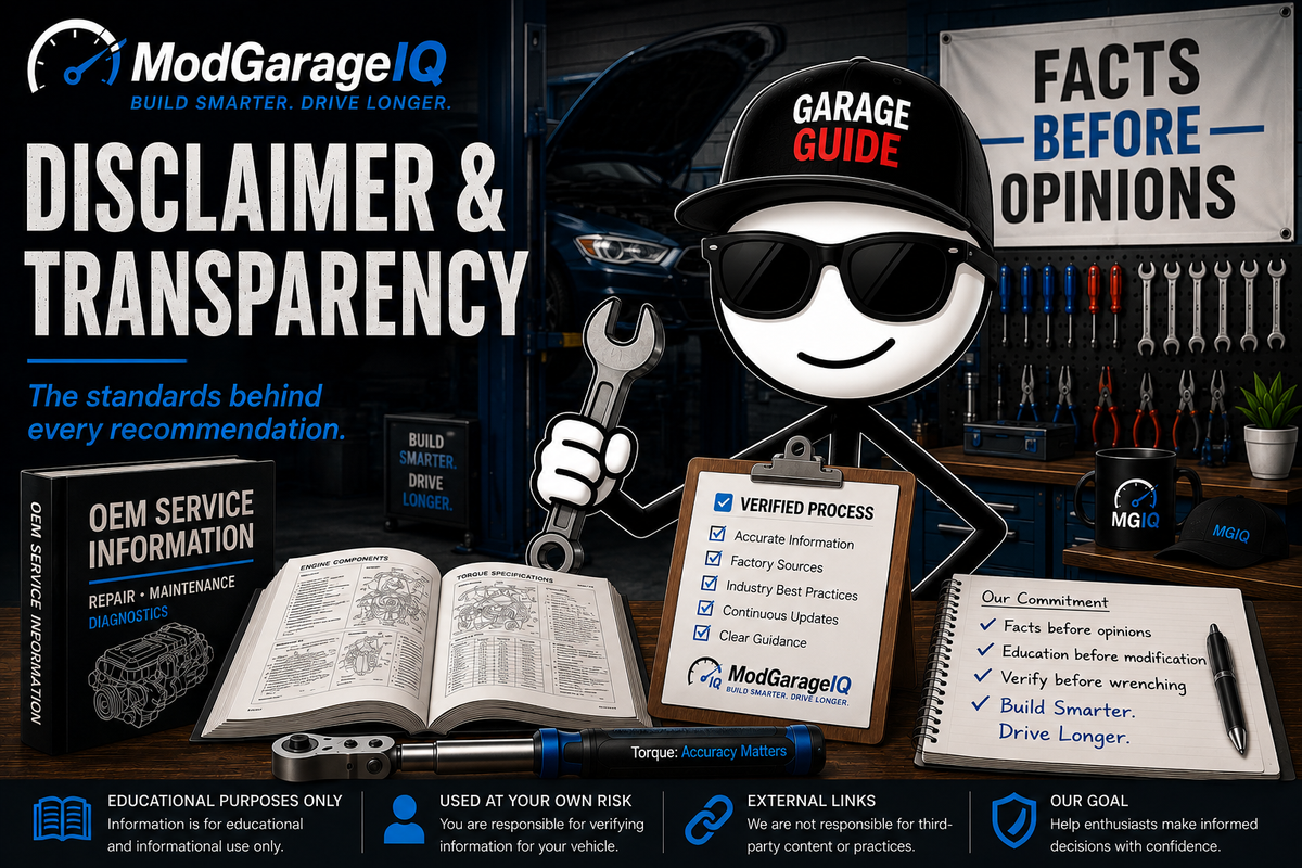 Disclaimer & Transparency