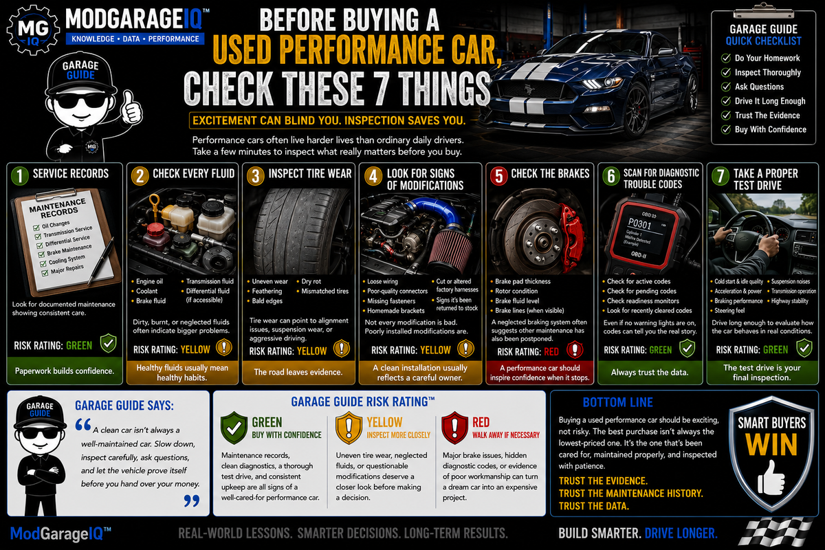 Before Buying A Used Performance Car, Check These 7 Things