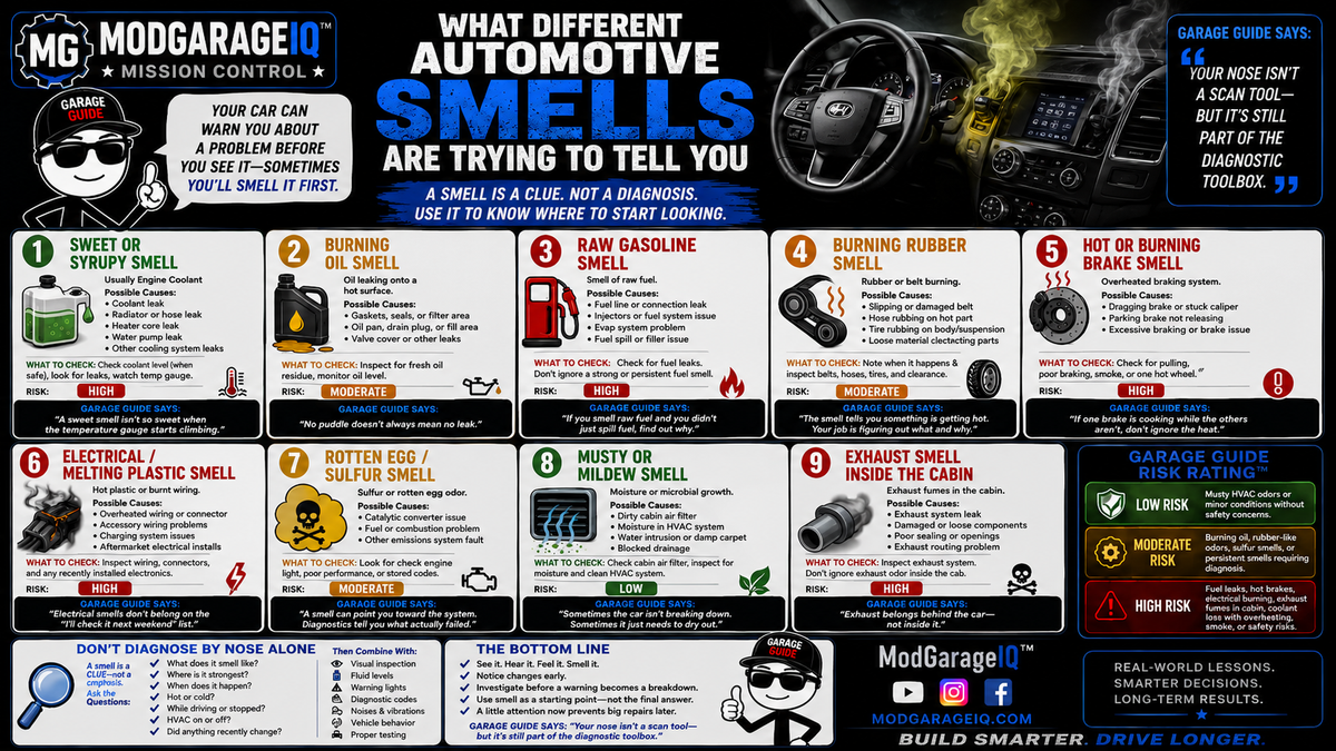 What Different Automotive Smells Are Trying to Tell You