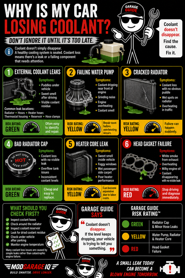 Why Is My Car Losing Coolant?
