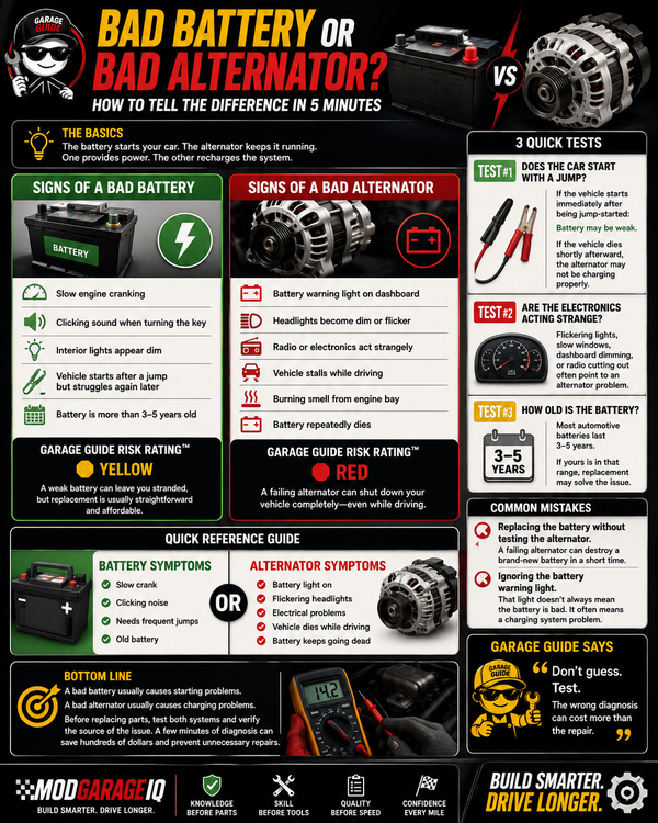 Bad Battery Or Bad Alternator?