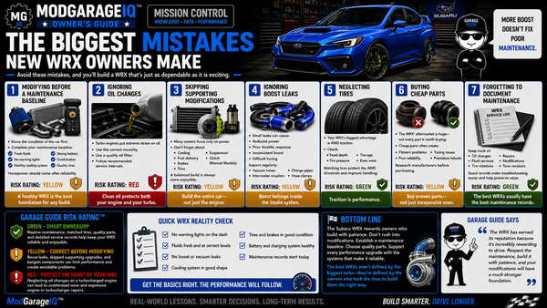 The Biggest Mistakes New WRX Owners Make
