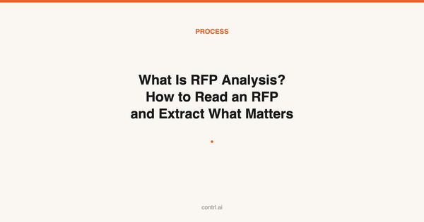 What Is RFP Analysis? How to Read an RFP and Extract What Matters