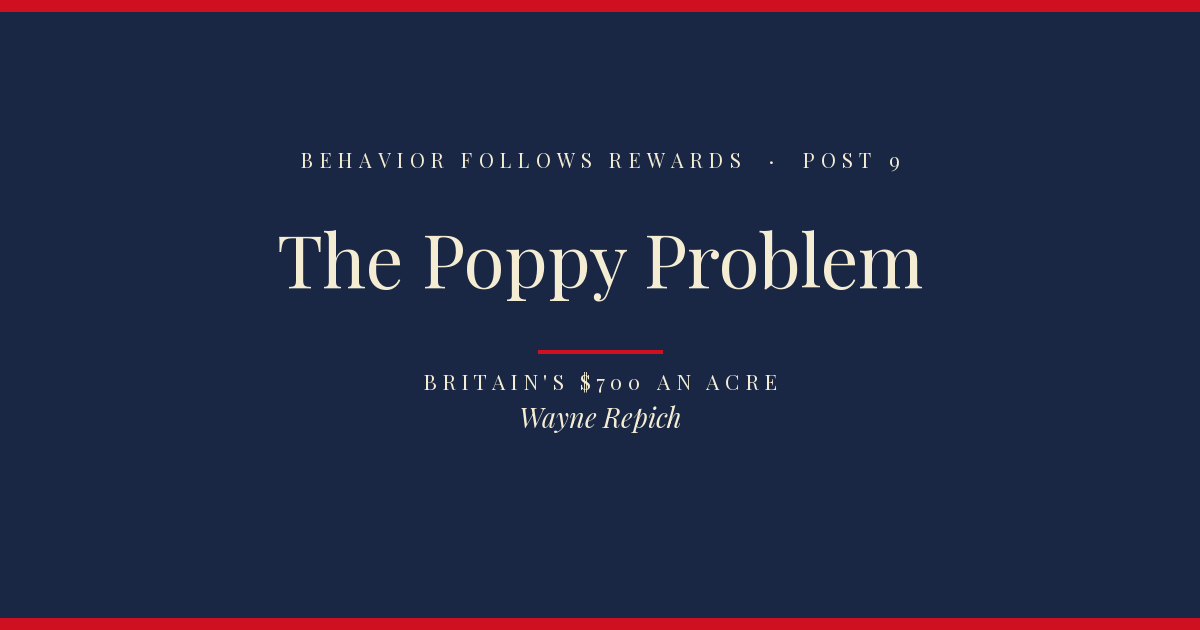 Behavior Follows Rewards — Post 9: The Poppy Problem