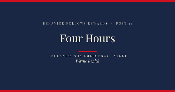 Behavior Follows Rewards — Post 13: Four Hours