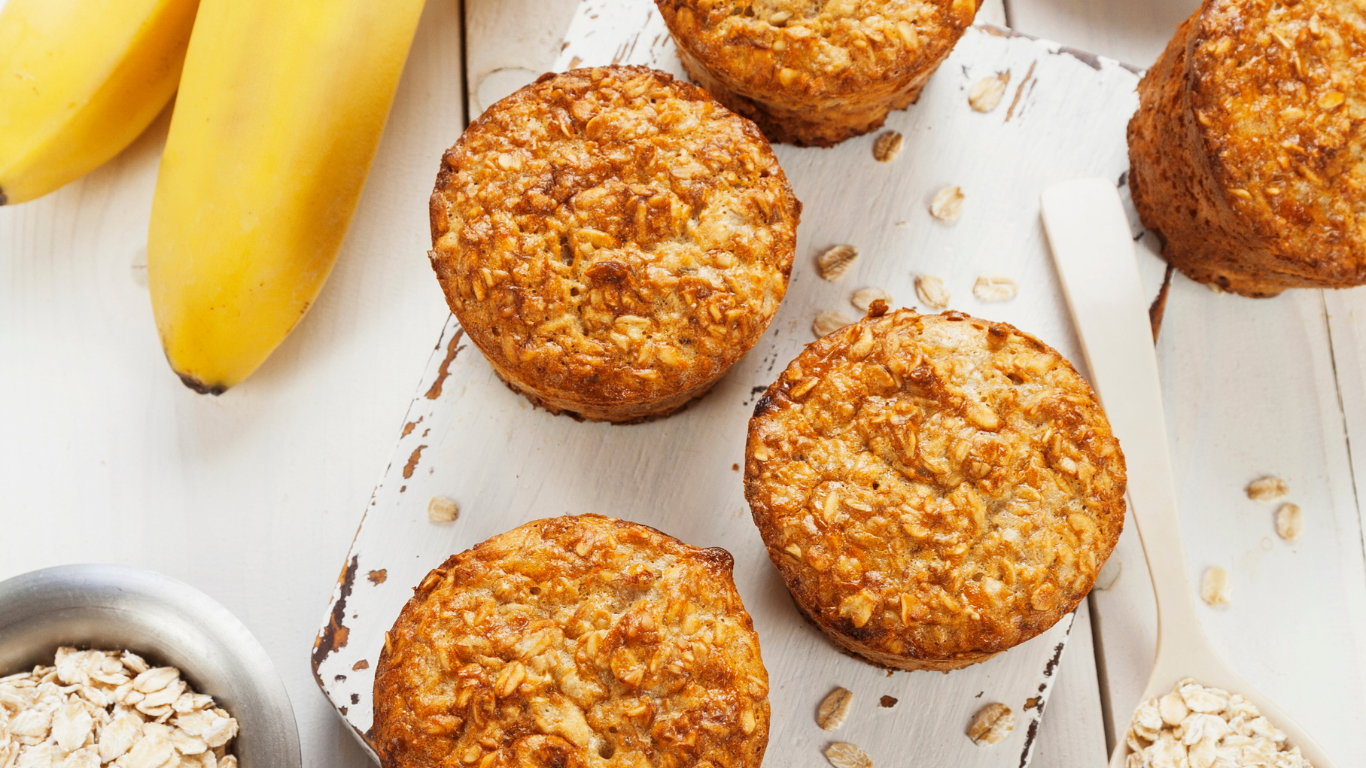 Oat Flour Banana Muffins