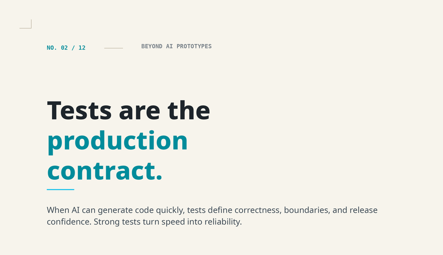 Why AI-First Teams Need Testing-Based Development