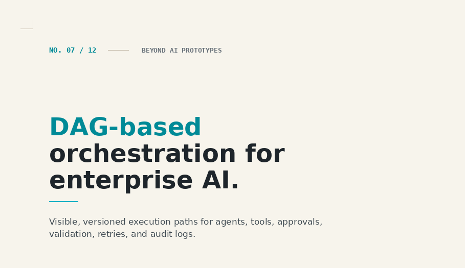 DAG-Based Orchestration for Enterprise AI Workflows