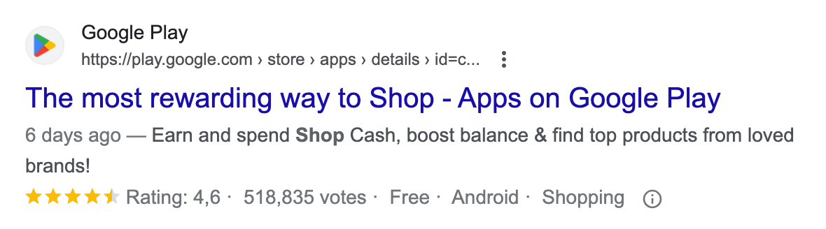 Screengrab of current positioning for the Shopify Shop App.