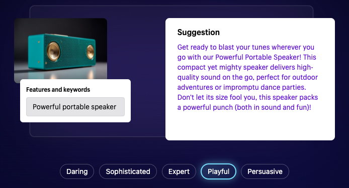 Image showing AI-powered content generation