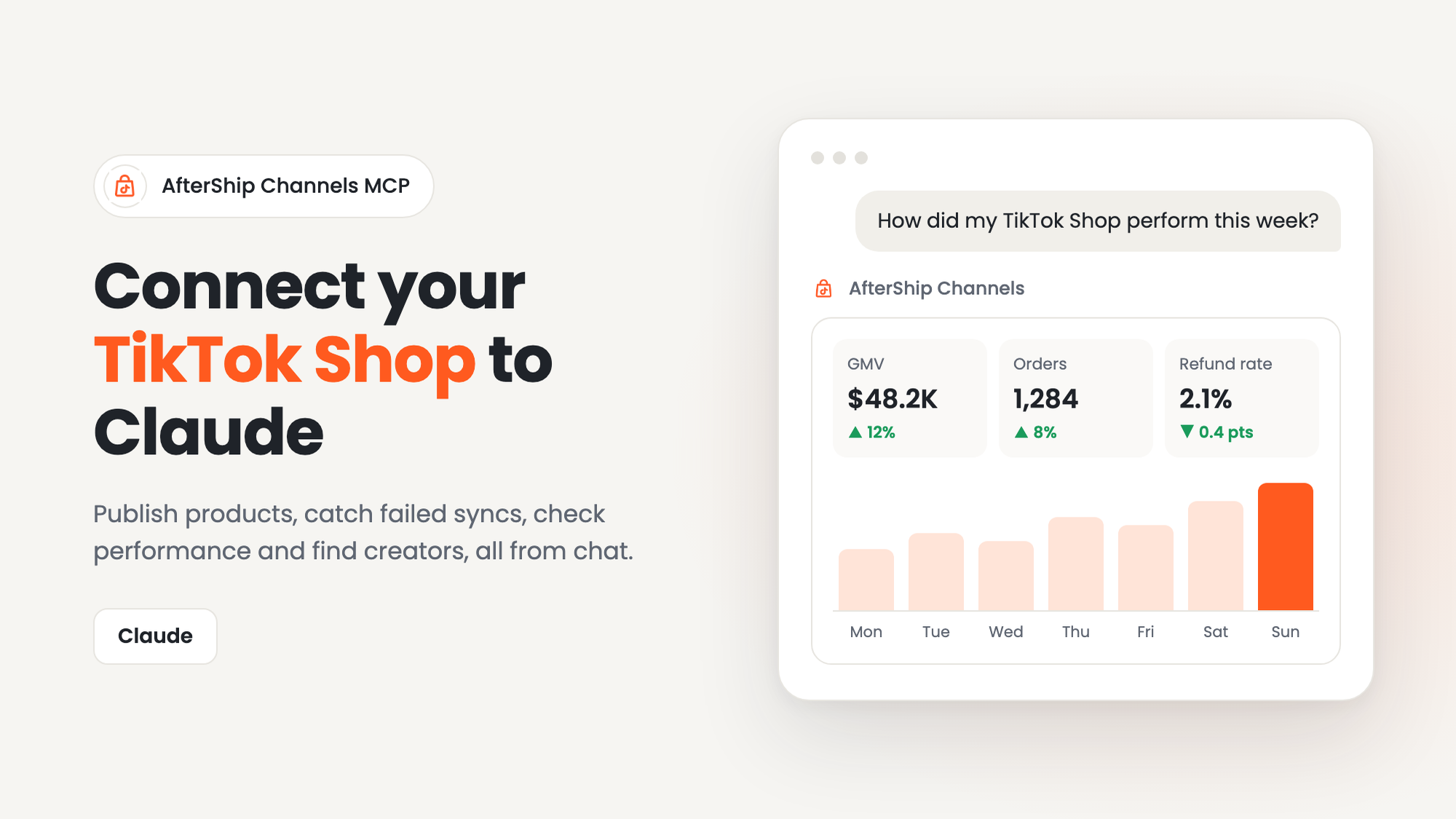 AfterShip Channels MCP: connect your TikTok Shop to Claude